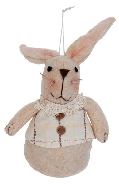 Závesná textilné dekorácie králiček - 8 * 5 * 12 cm