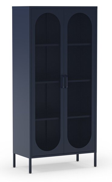 Tmavomodrá skrinka 80x170 cm Diora – Marckeric