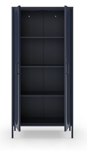 Tmavomodrá skrinka 80x170 cm Diora – Marckeric