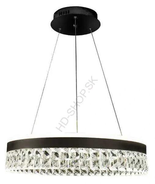 LED luxusné závesné krištáľové svietidlo s diaľkovým ovládačom 90W - TA2300/B (TA2300/B)