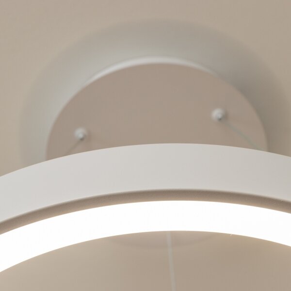 Brilagi - LED stmievateľný závesný luster na lanku FALCON II LED/99W/230V pr. 60 cm biela + DO