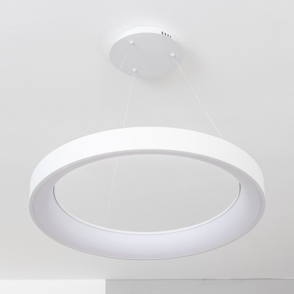 Brilagi - LED stmievateľný závesný luster na lanku FALCON II LED/99W/230V pr. 60 cm biela + DO
