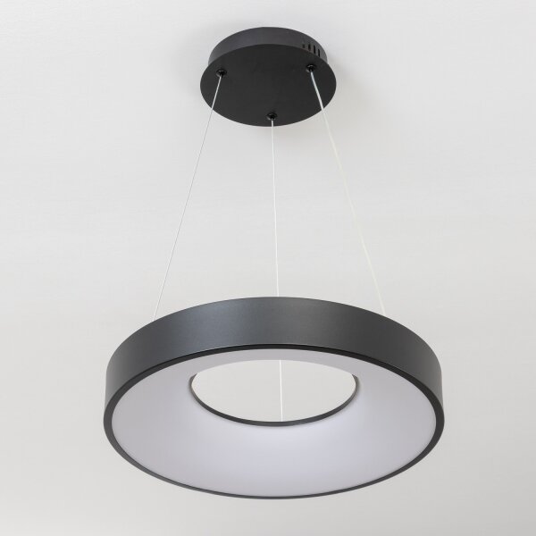 Brilagi - LED stmievateľný luster na lanku FALCON II LED/67W/230V pr. 40 cm čierny + diaľkový ovládač