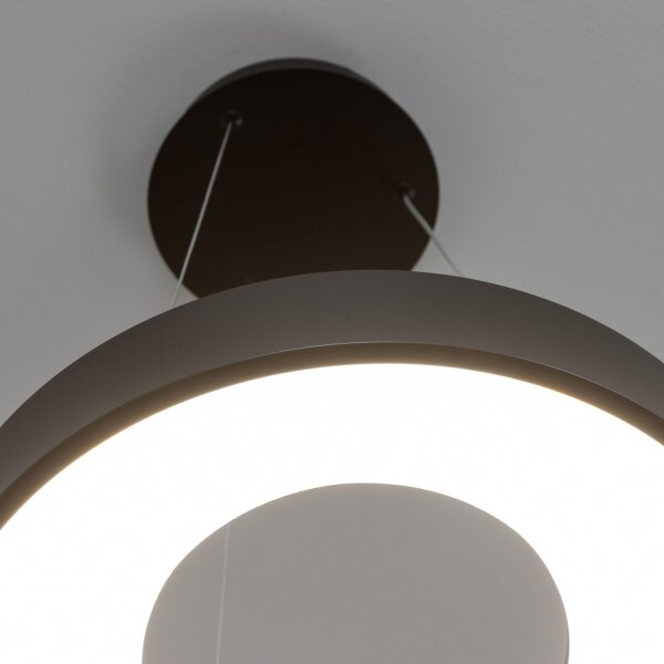 Brilagi - LED stmievateľný luster na lanku FALCON II LED/67W/230V pr. 40 cm čierny + diaľkový ovládač