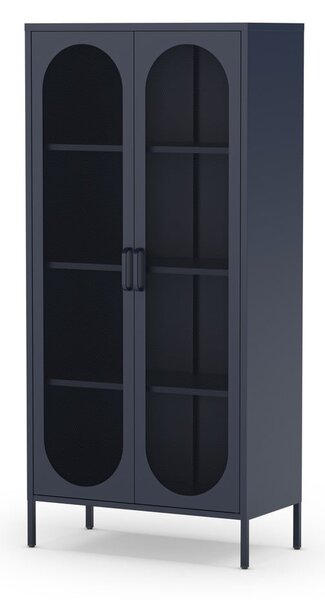 Tmavomodrá skrinka 80x170 cm Diora – Marckeric