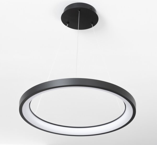 Brilagi - LED stmievateľný závesný luster na lanku FALCON SLIM LED/42W/230V pr. 50 cm čierna +DO
