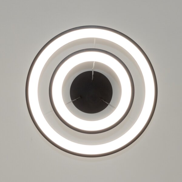 Brilagi - stmievateľný LED luster na lanku FALCON SLIM LED/68W/230V, priemer 50 cm, čierna, s diaľkovým ovládaním