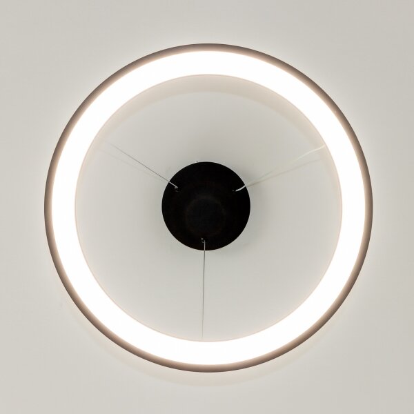 Brilagi - LED stmievateľný závesný luster na lanku FALCON SLIM LED/42W/230V pr. 50 cm čierna +DO
