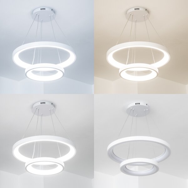 Brilagi - LED stmievateľný luster na lane FALCON SLIM LED/68W/230V pr. 50 cm biela + DO