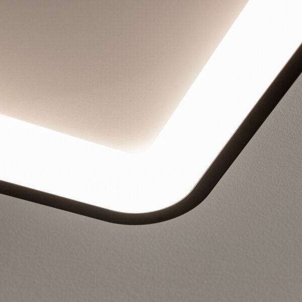 Brilagi - stmievateľné LED stropné svietidlo FALCON SLIM LED/50W/230V 50x50 cm čierna+DO