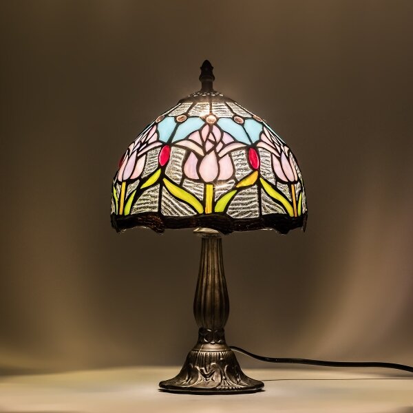 Brilagi - Tiffany vitrážová stolná lampa LORAS 1xE14/40W/230V