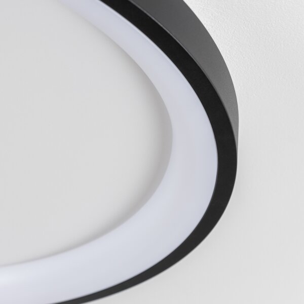 Brilagi -LED stmievateľné stropné svietidlo FALCON SLIM LED/42W/230V priemer 50 cm čierna+DO