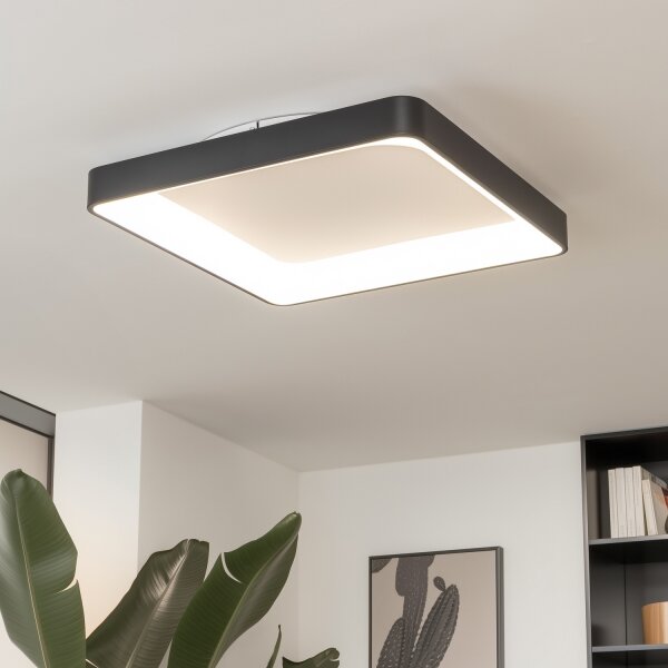 Brilagi - LED stmievateľné stropné svietidlo FALCON II LED/125W/230V 60x60 cm čierna +DO
