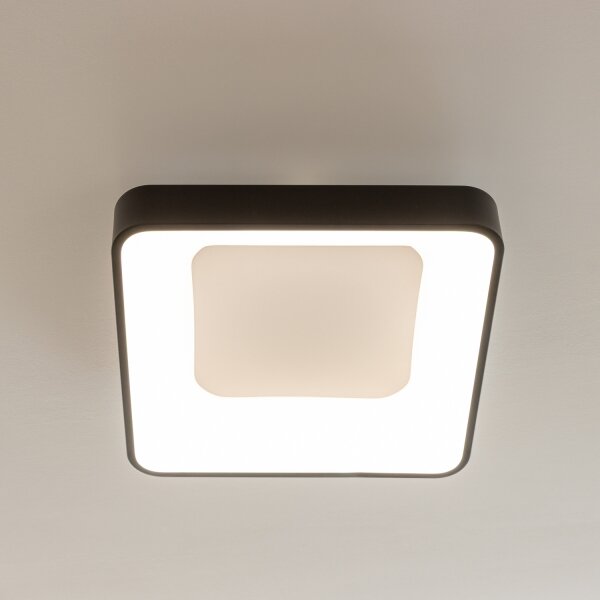 Brilagi - LED stmievateľné stropné svietidlo FALCON II LED/80W/230V 40x40 cm čierne + diaľkové ovládanie