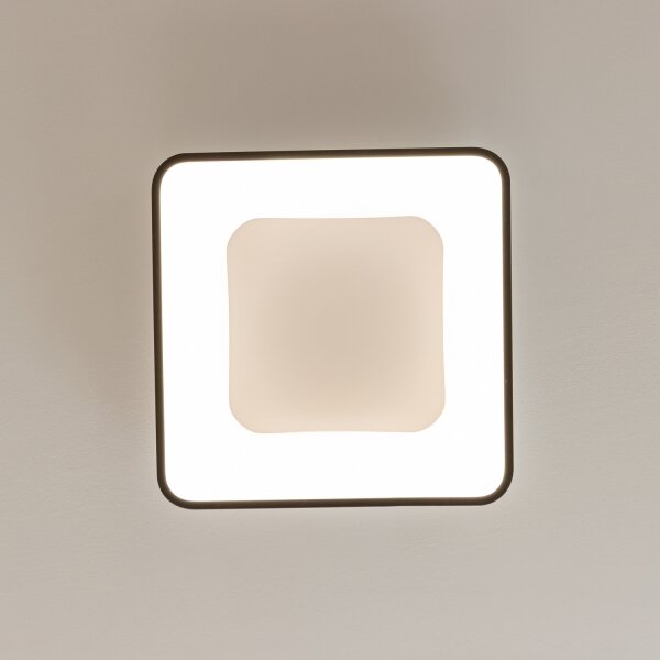 Brilagi - LED stmievateľné stropné svietidlo FALCON II LED/80W/230V 40x40 cm čierne + diaľkové ovládanie