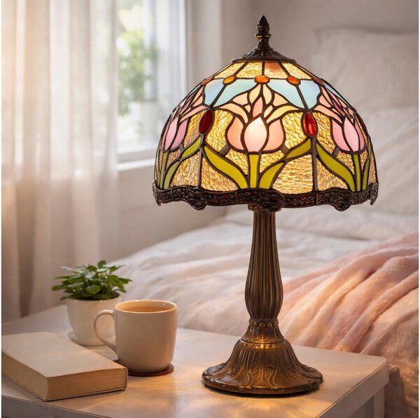 Brilagi - Tiffany vitrážová stolná lampa LORAS 1xE14/40W/230V