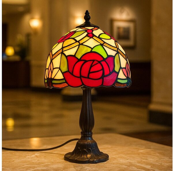 Brilagi - Tiffany vitrážová stolná lampa GARLAN 1xE14/40W/230V