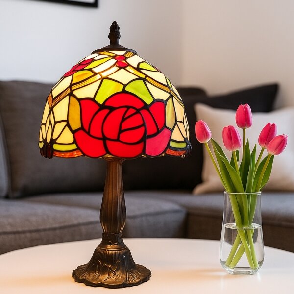 Brilagi - Tiffany vitrážová stolná lampa GARLAN 1xE14/40W/230V