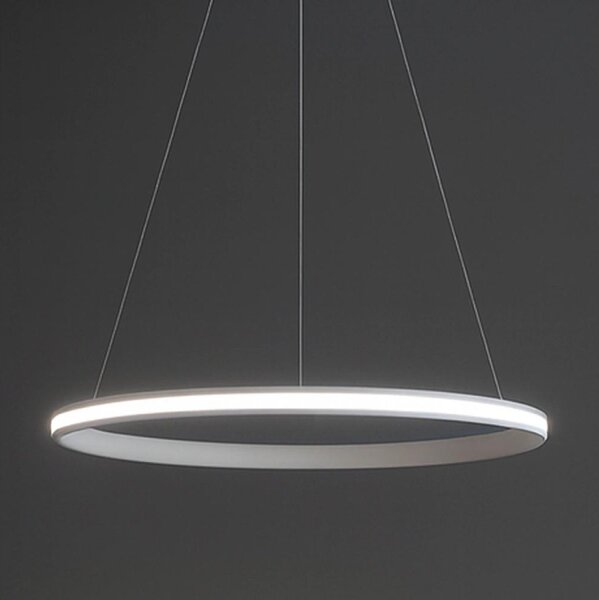 LED Stmievateľný luster na lanku LED/55W/230V 3000-6500K pr. 60 cm + diaľkové ovládanie