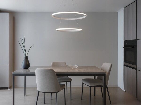 LED stmievateľný luster na lane LED/90W/230V 3000-6500K priemer 60 cm + diaľkový ovládač