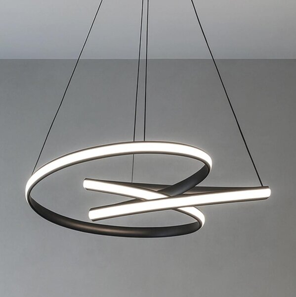 LED Stmievateľný luster na lanku LED/85W/230V 3000-6500K pr. 49 cm + diaľkové ovládanie