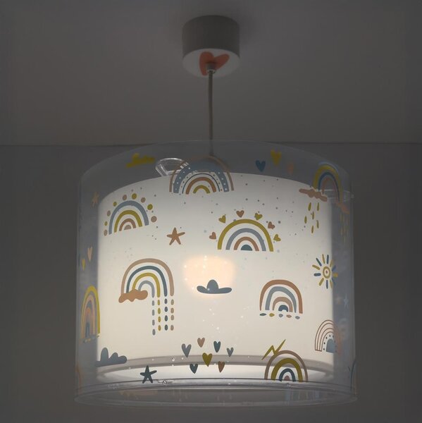 Dalber 41192 - Detský luster RAINBOW 1xE27/15W/230V pestrofarebný