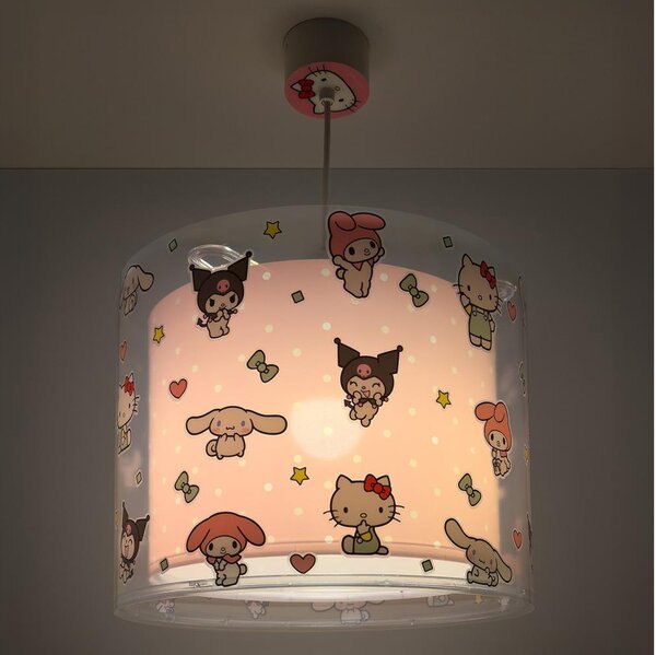 Dalber 41252 - Detský luster HELLO KITTY&FRIENDS 1xE27/15W/230V ružový