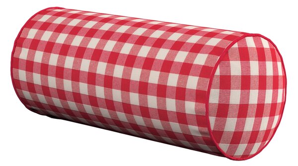 Jednoduchý valcový vankúš farba produktu červená látka vzorované