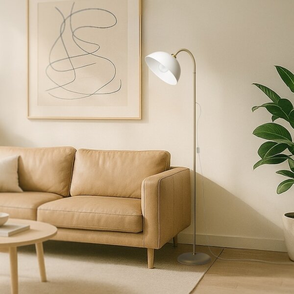 Stojacia lampa ZACK 1xE27/15W/230V béžová