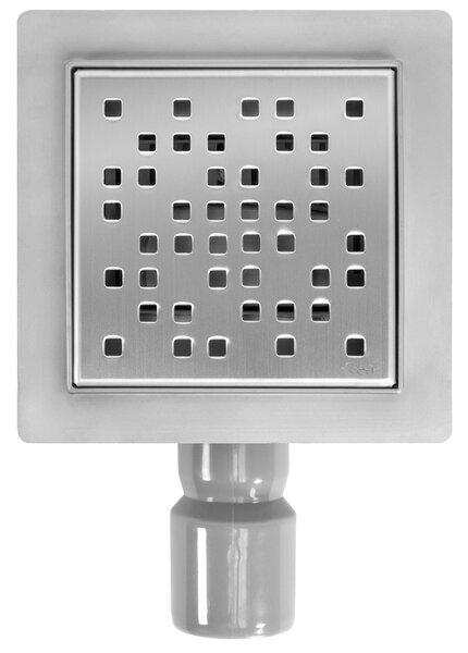 Rea Dots, nerezový odtokový žľab 120x120 mm, oceľová, REA-G6202