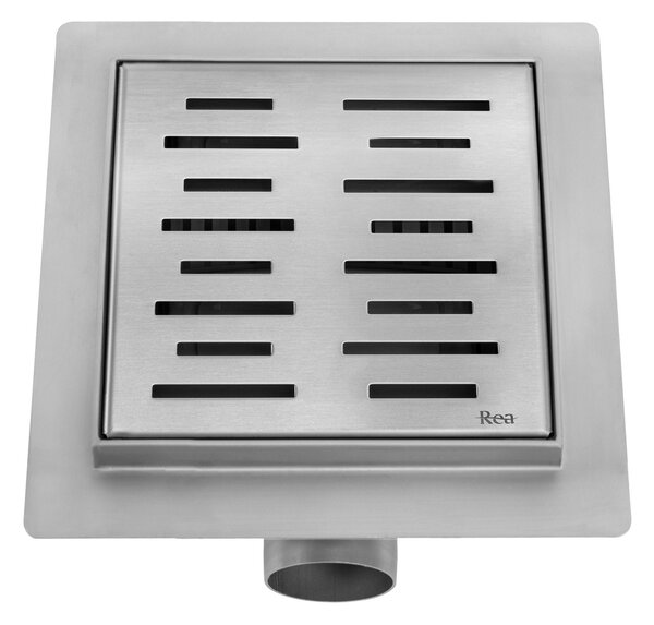 Rea Line, nerezový odtokový žľab 150x150 mm, oceľová, REA-G6205