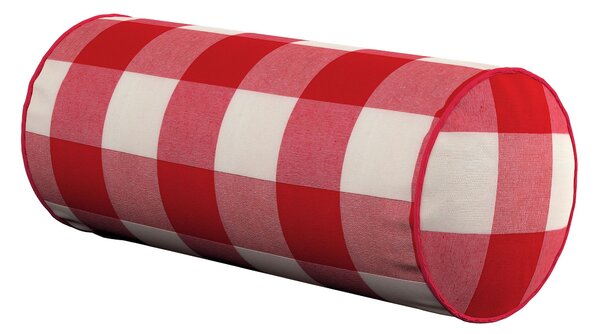Jednoduchý valcový vankúš farba produktu červená látka vzorované