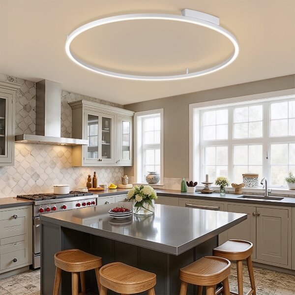 Brilagi - Stmievateľné LED svietidlo PORTOFINO LED/85W/230V pr. 120 cm strieborné + DO