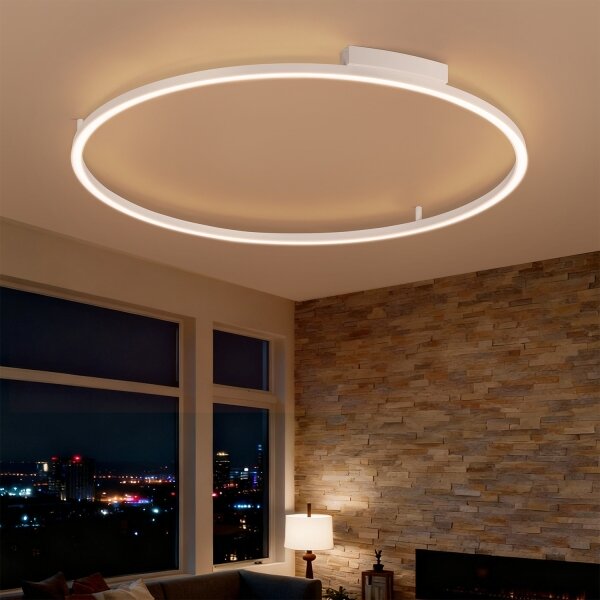 Brilagi - LED stmievateľné svietidlo PORTOFINO LED/85W/230V pr. 120 cm biela + diaľkové ovládanie