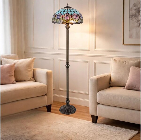 Brilagi - Tiffany vitrážová stojacia lampa LORAS 2xE27/60W/230V