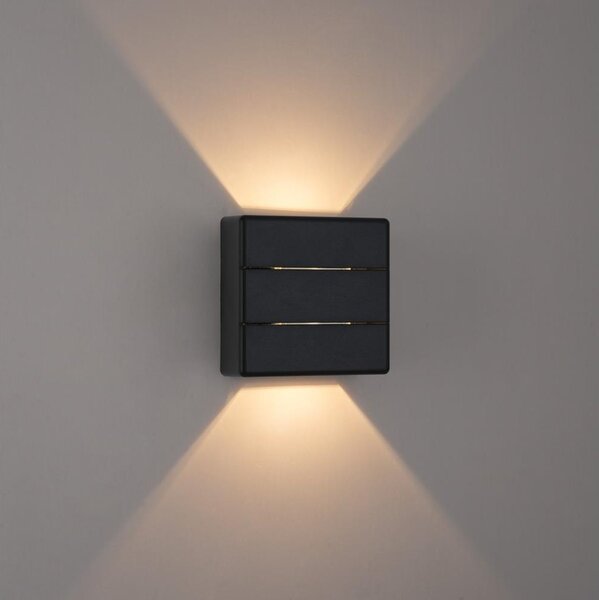 Immax 08520L - LED vonkajšie nástenné svietidlo LUXLINE 6W/230V 3000K IP54 čierne