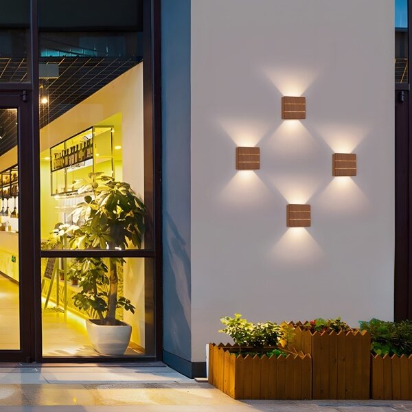 Immax 08523L - LED vonkajšie nástenné svietidlo LUXLINE 6W/230V 3000K IP54 orech