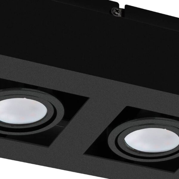 Eglo 31063 - LED bodové svietidlo MENDOZA 2xLED/4,7W/230V 3000K čierne