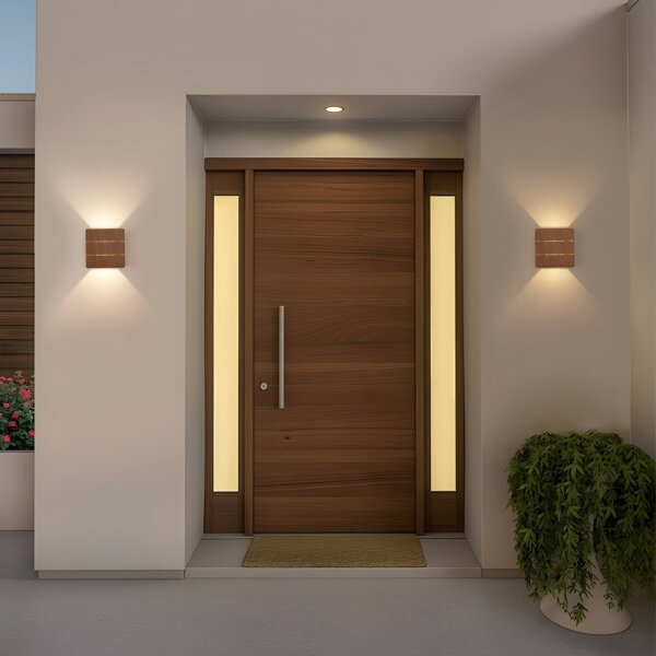 Immax 08523L - LED vonkajšie nástenné svietidlo LUXLINE 6W/230V 3000K IP54 orech