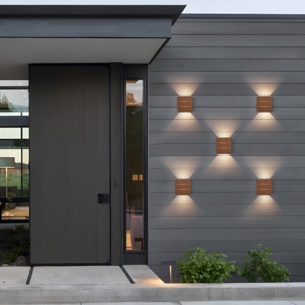 Immax 08523L - LED vonkajšie nástenné svietidlo LUXLINE 6W/230V 3000K IP54 orech