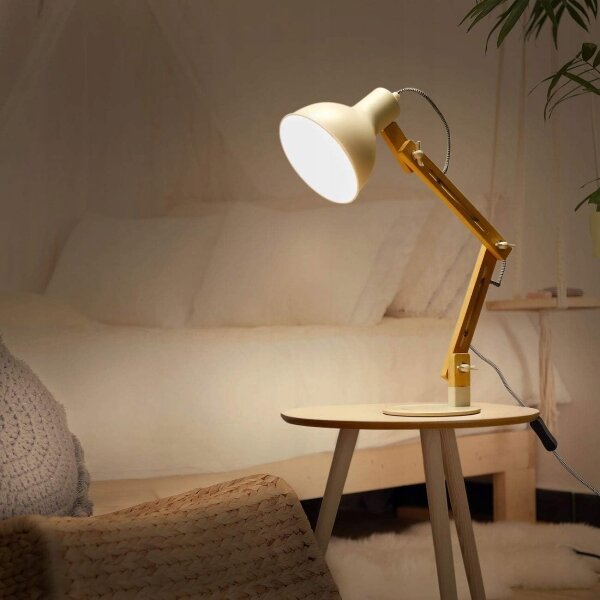 Stolová lampa 1xE27/40W/230V biela