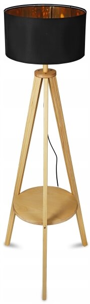 Stojacia lampa 1xE27/40W/230V čierna