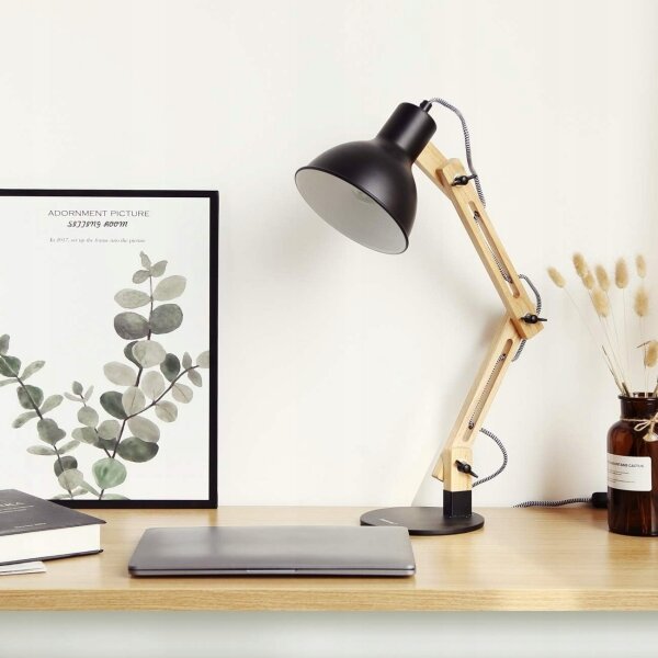 Stolná lampa 1xE27/40W/230V čierna