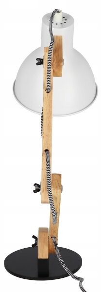 Stolná lampa 1xE27/40W/230V biela/čierna