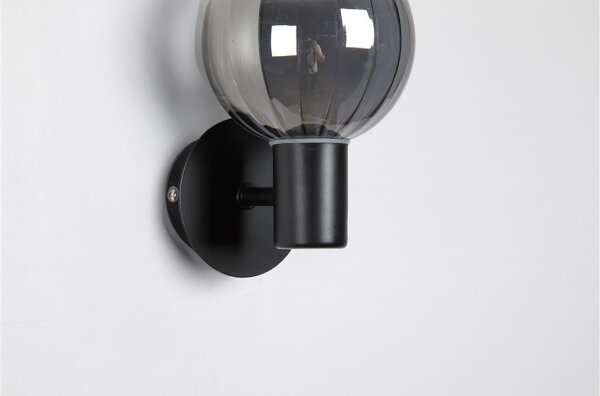 Searchlight 30506BK - Nástenné svietidlo LUMINSPHERE 1xG9/7W/230V čierne