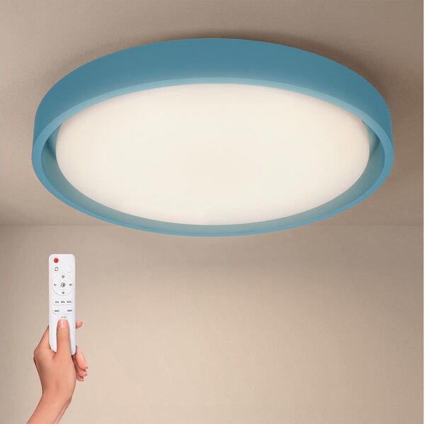 Brilagi-LED Stmievateľné svietidlo MATTEO LED/48W/230V 3000-6500K priemer 41 cm tyrkysové + diaľkové ovládanie