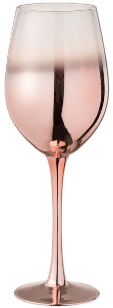 J-Line by Jolipa Pohárik na víno Copper Glass - Ø 9*26 cm