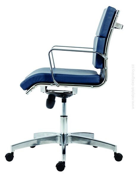 Kancelárska stolička KASE – 8850 SOFT LOW BACK SK10 (kancelárska stolička s vyšším deleným čalúnom na sedáku a operadle)