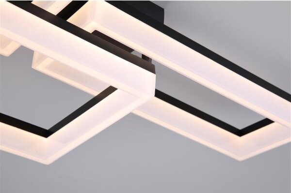 Searchlight 28612BK - LED stmievateľné stropné svietidlo WALL ART II LED/30W/230V 32x60 cm