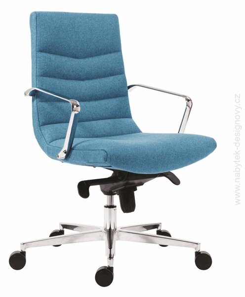 Manažérske kreslo 7650 SHINY EXECUTIVE (manažérske kreslo s nízkym operadlom, čalúnenie zo studenej peny)